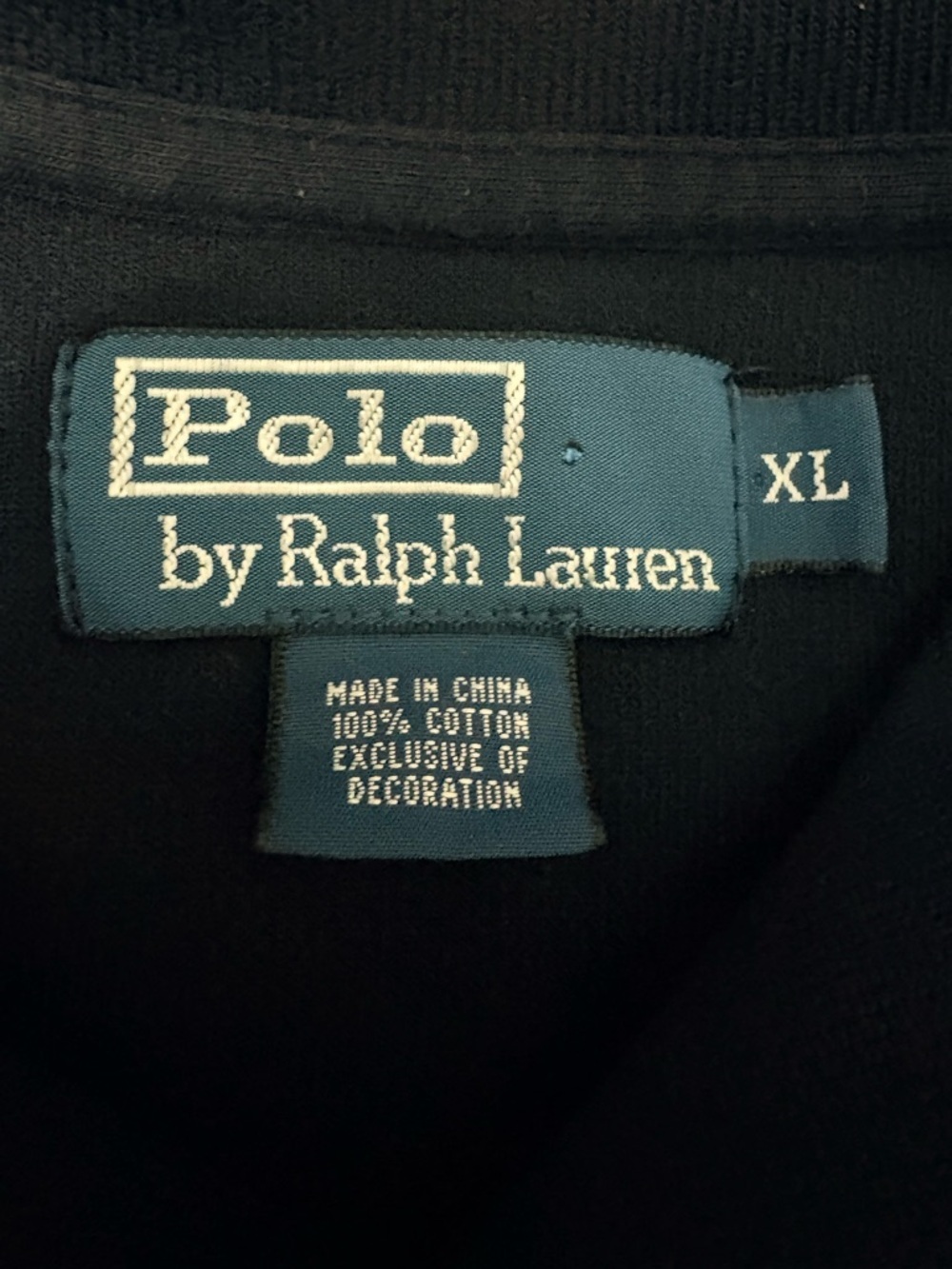 Polo Ralph Lauren Navy Shawl-Collar Sweater‎ with Orange Pony Logo XL Very Soft - Picture 9 of 14